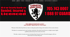 Desktop Screenshot of kawarthaguard.com